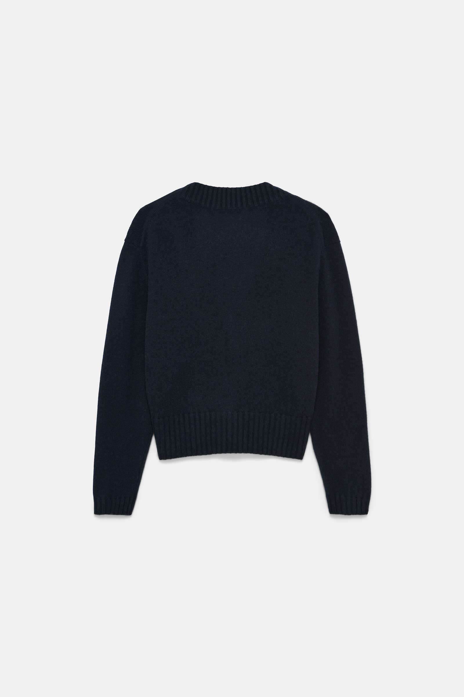Dorothee Schumacher Cardigan mit V-Ausschnitt aus Merino und Kaschmir midnight navy