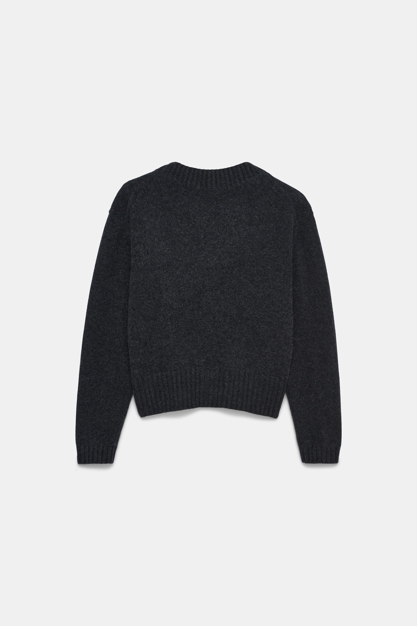Dorothee Schumacher Cardigan mit V-Ausschnitt aus Merino und Kaschmir anthra melange