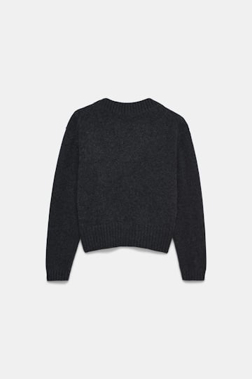 Dorothee Schumacher Cardigan mit V-Ausschnitt aus Merino und Kaschmir anthra melange