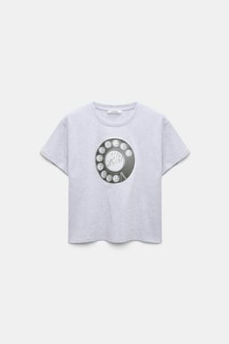 Dorothee Schumacher HI LOVE print T-shirt oyster grey