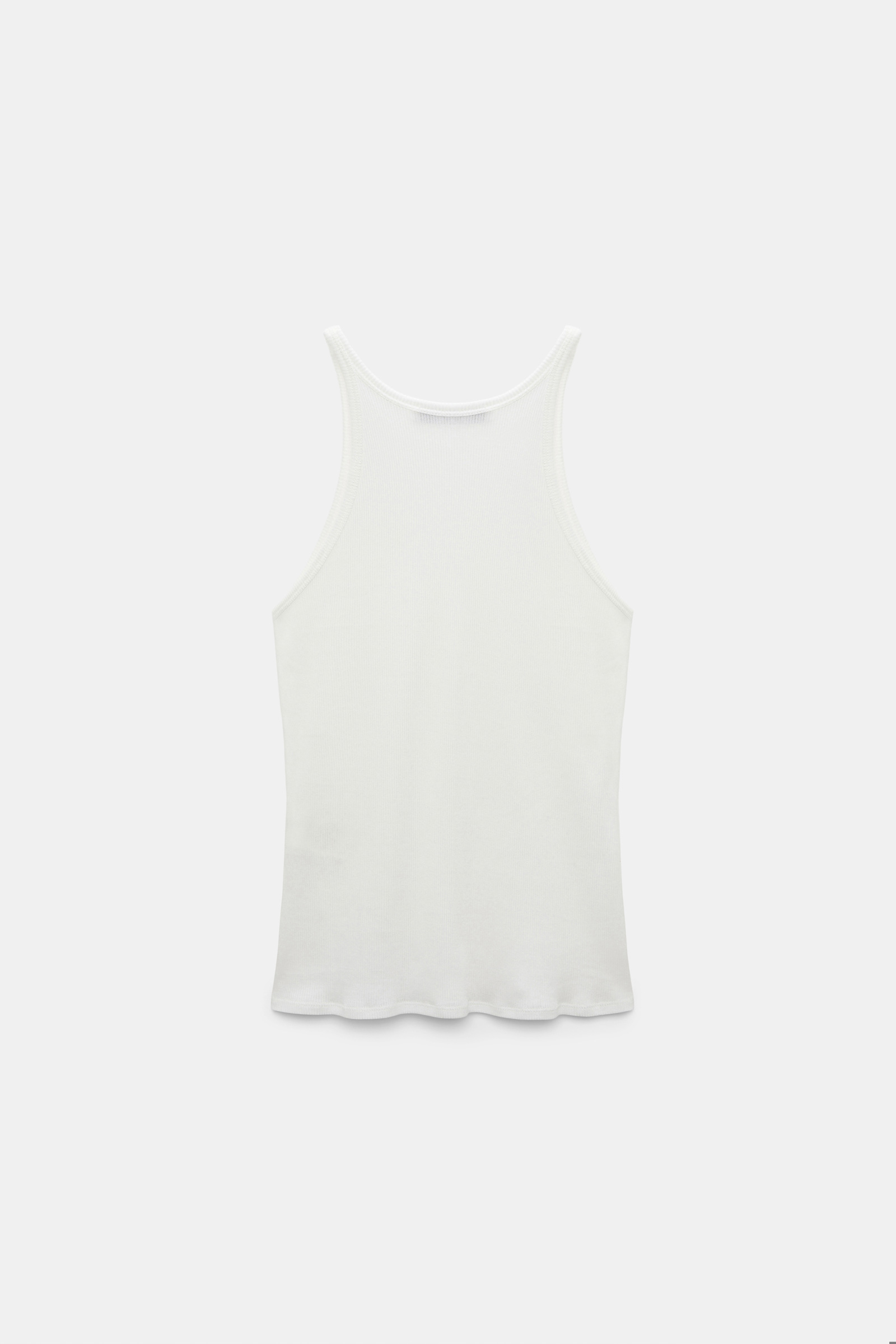 Dorothee Schumacher Rib knit cotton tank top pure white