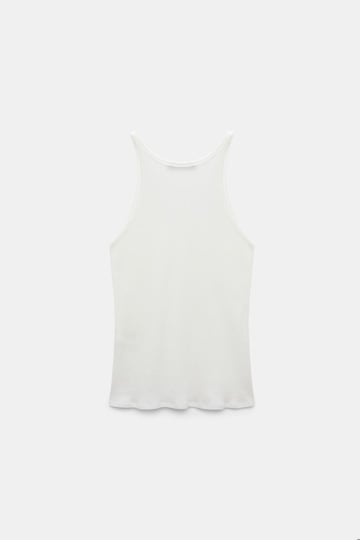 Dorothee Schumacher Rippentanktop aus Baumwolle pure white