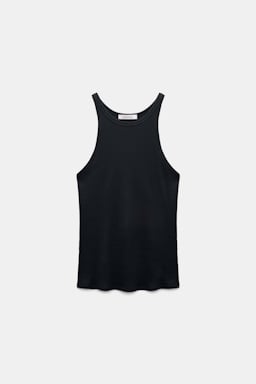 Dorothee Schumacher Rippentanktop aus Baumwolle true navy