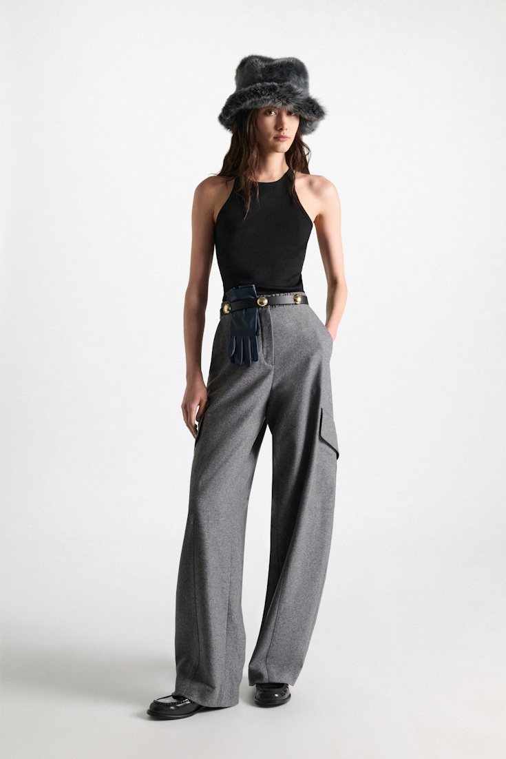 Dorothee Schumacher Rib knit cotton tank top black