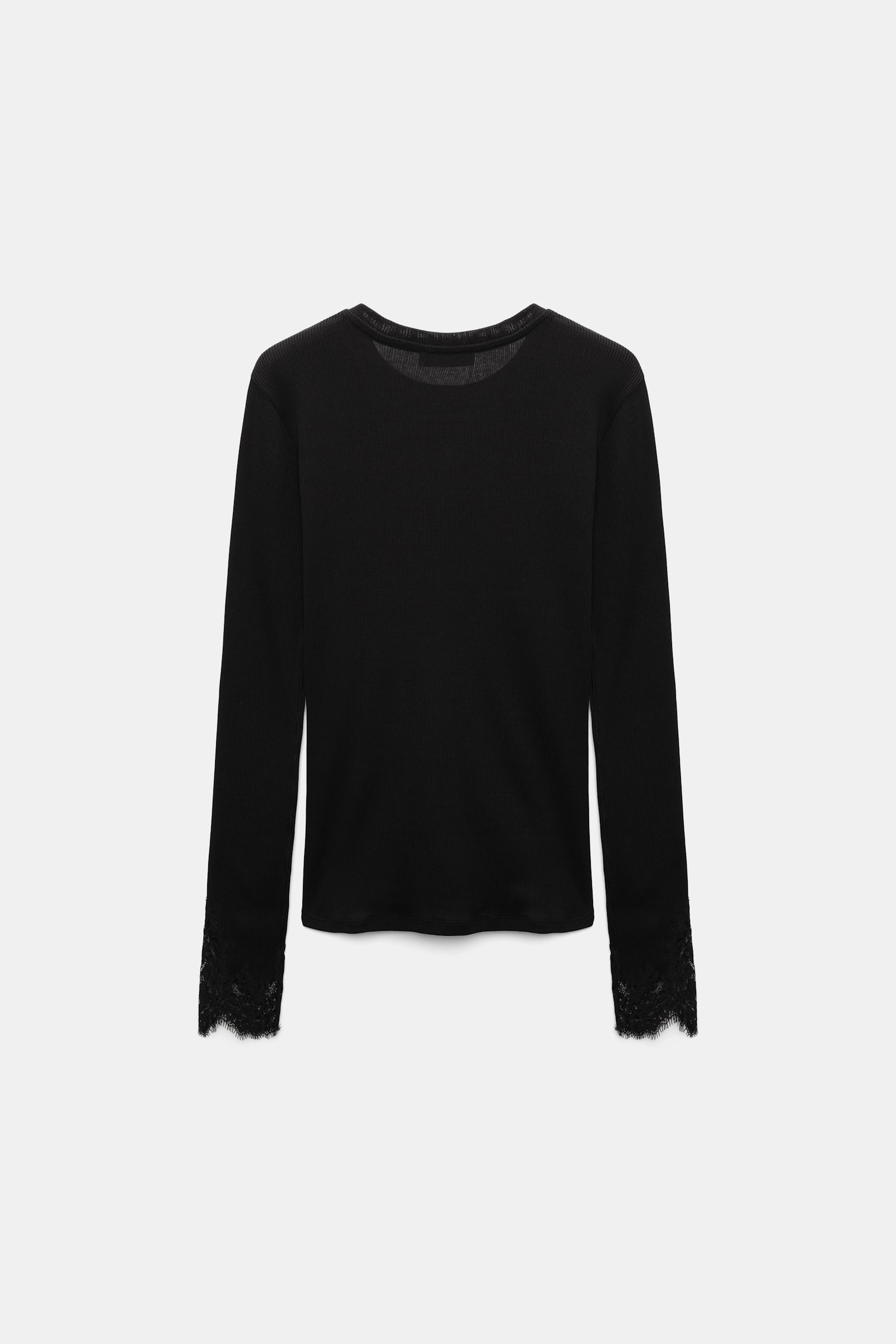 Dorothee Schumacher Long-sleeve top with lace details black
