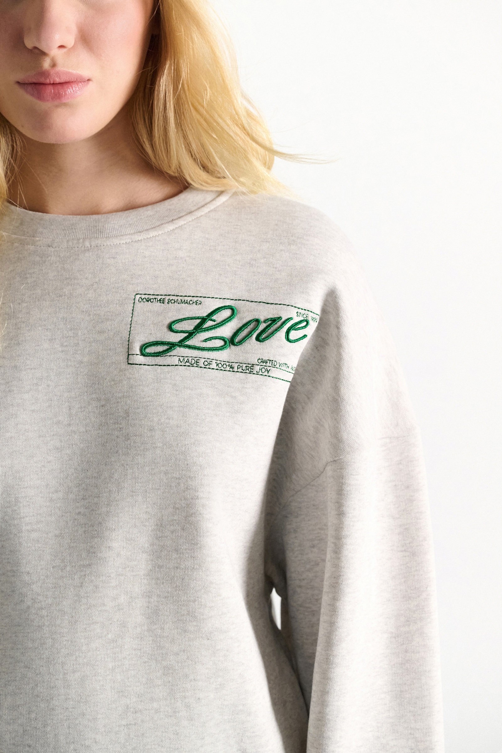 Dorothee Schumacher LOVE Sweatshirt oyster grey