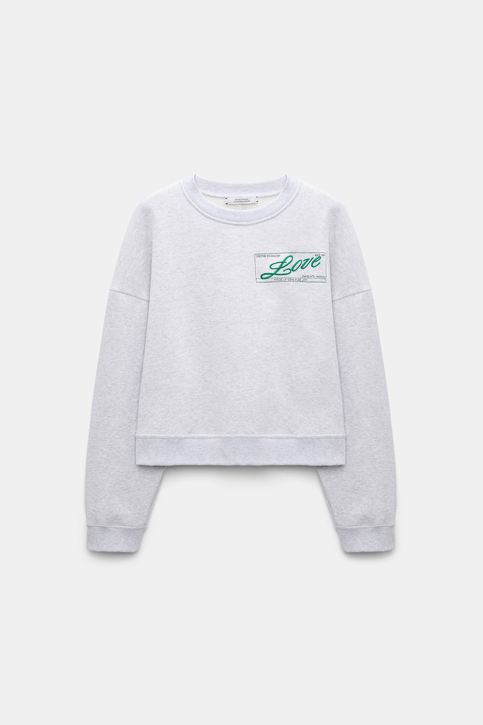 Dorothee Schumacher LOVE Sweatshirt oyster grey