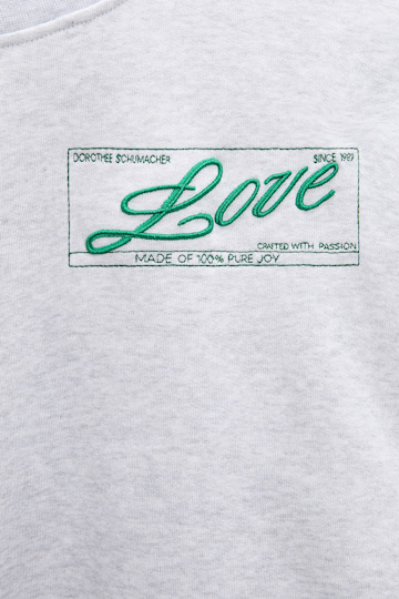 Dorothee Schumacher LOVE Sweatshirt oyster grey