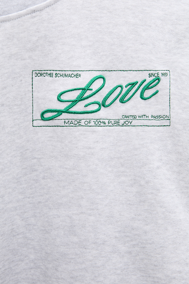Dorothee Schumacher LOVE Sweatshirt oyster grey
