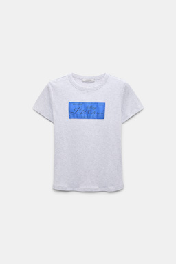 Dorothee Schumacher T-Shirt mit LOVE-Label grey mel. + label col.865