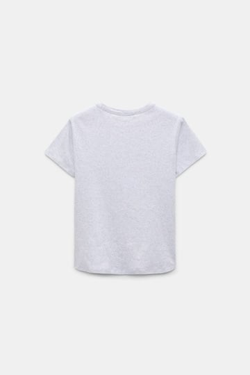 Dorothee Schumacher T-Shirt mit LOVE-Label grey mel. + label col.865