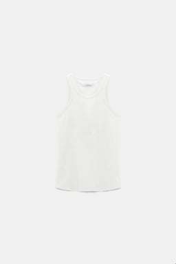 Dorothee Schumacher Tank top with removable flower brooch camellia white