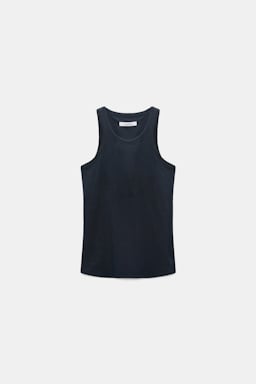 Dorothee Schumacher Tanktop aus Stretch-Baumwolle true navy