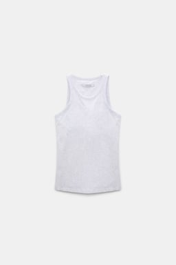 Dorothee Schumacher Tank top with removable flower brooch oyster grey