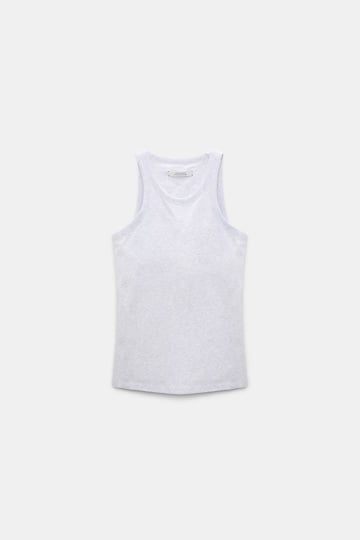 Dorothee Schumacher Tanktop mit Blütendetail oyster grey