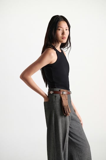 Dorothee Schumacher Tanktop mit Blütendetail black