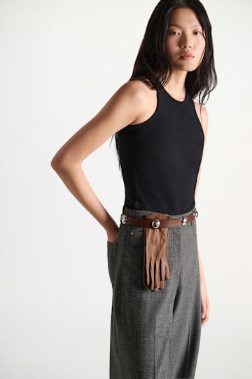 Dorothee Schumacher Tanktop mit Blütendetail black