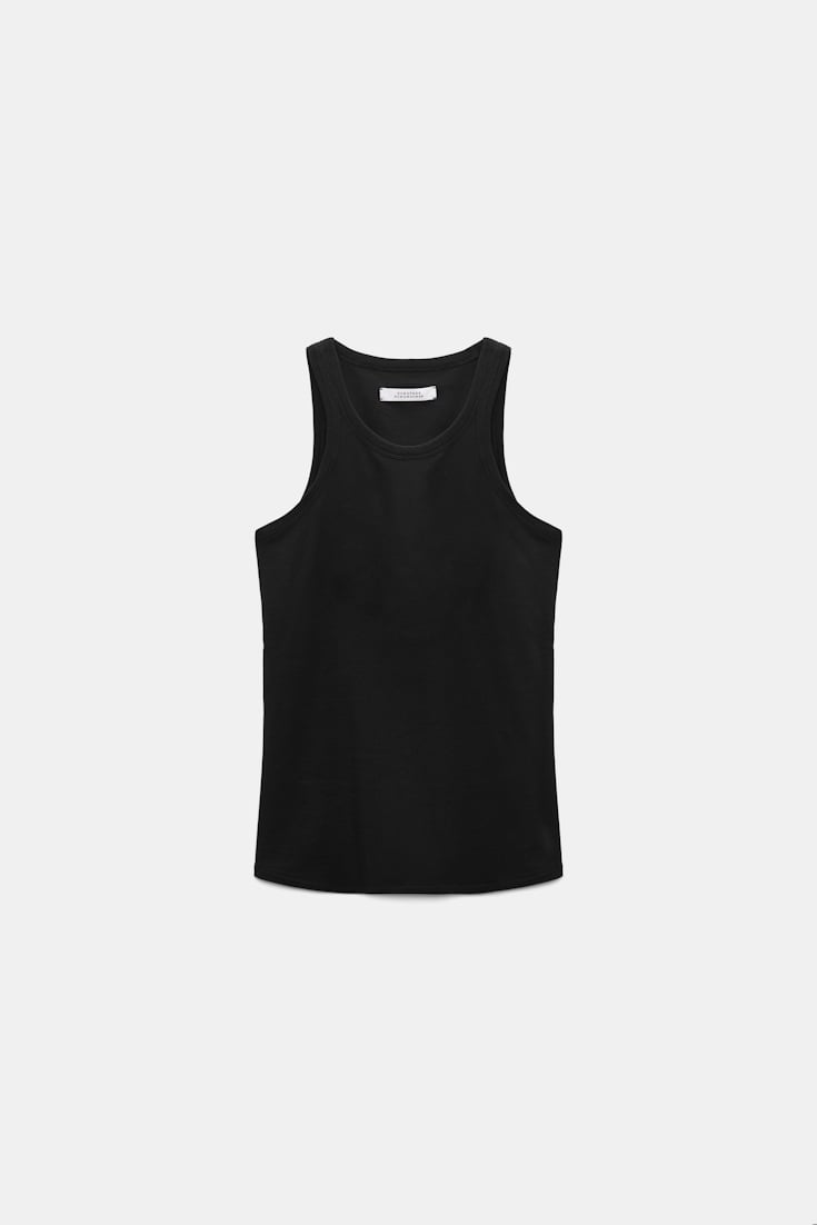 Dorothee Schumacher Tanktop mit Blütendetail black
