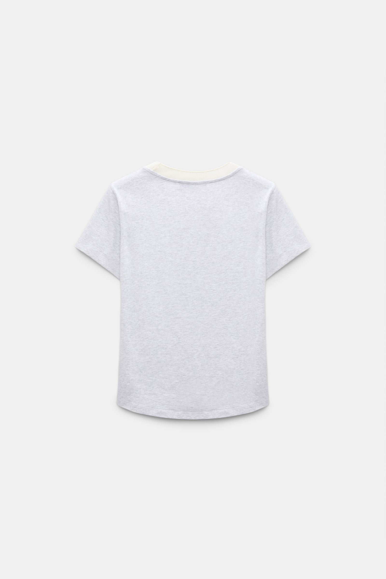 Dorothee Schumacher HI LOVE print shrunken T-shirt grey/green