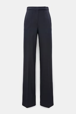 Dorothee Schumacher Wide leg pants in virgin wool blend midnight navy