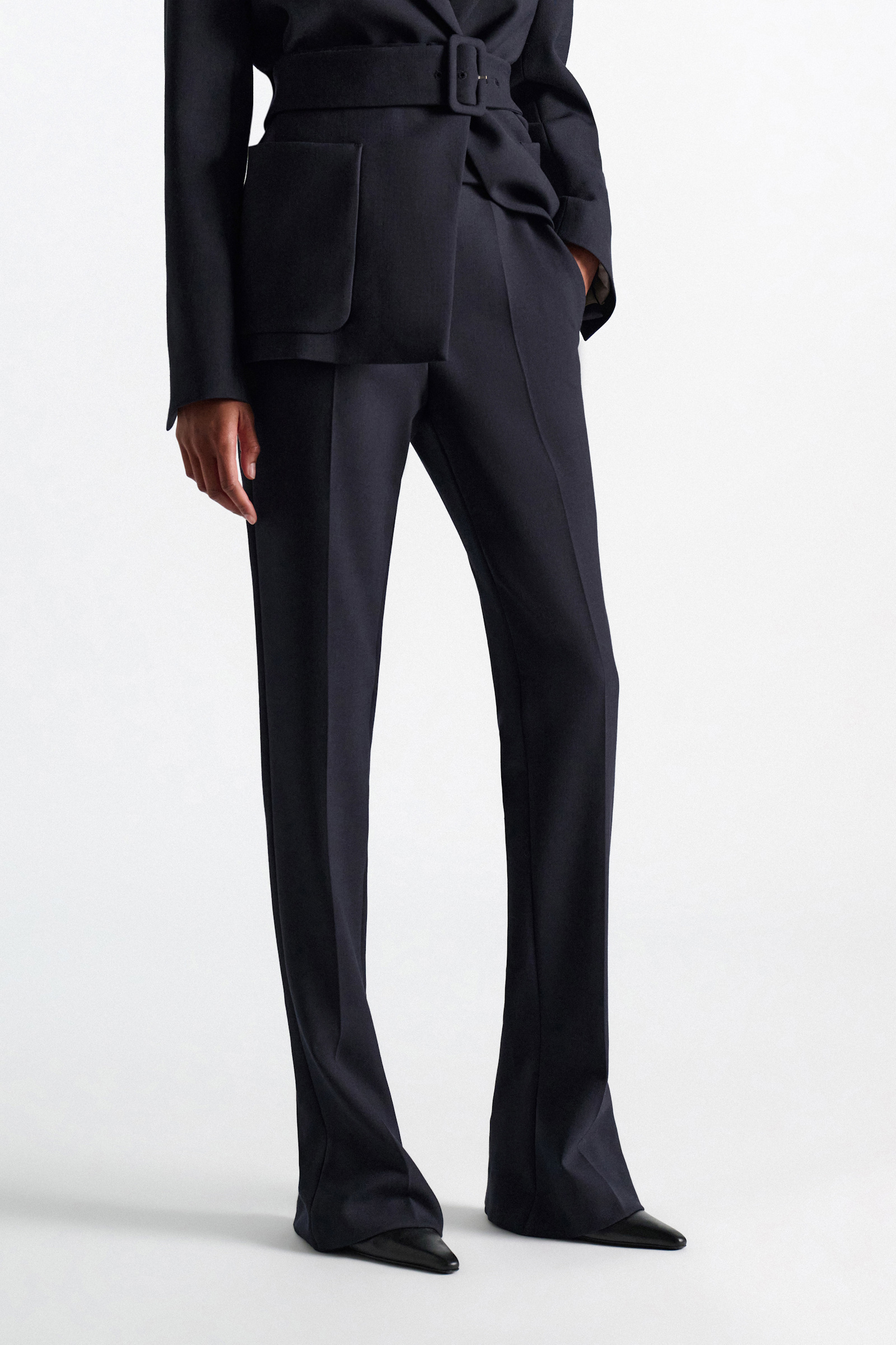 Dorothee Schumacher Long Kickflared Pants midnight navy