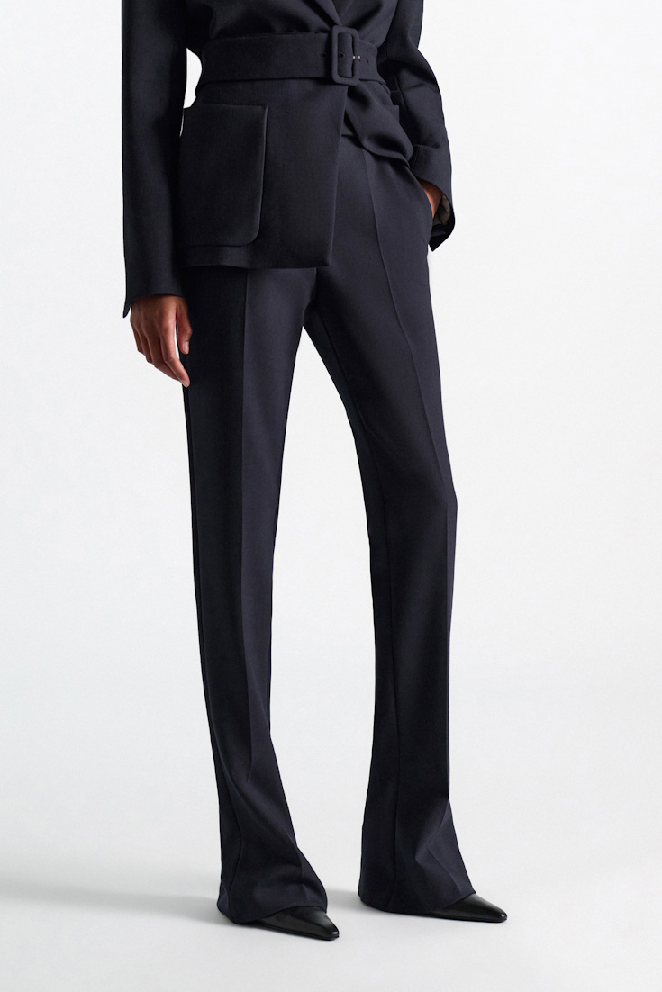 Dorothee Schumacher Long Kickflared Pants midnight navy