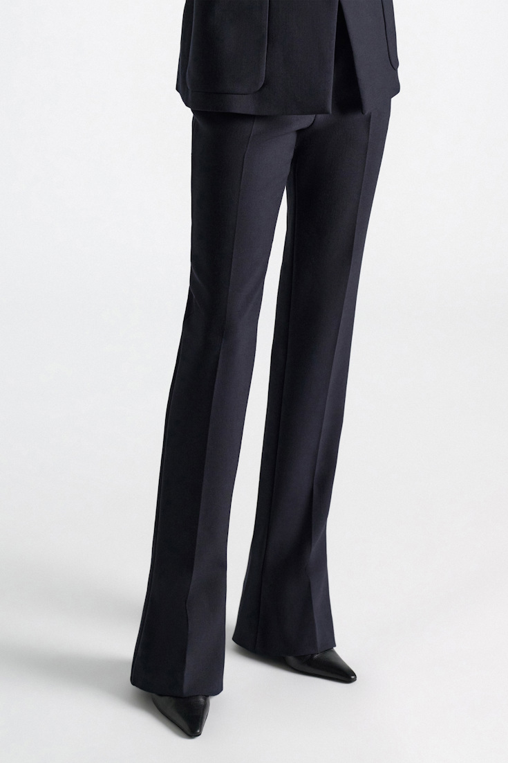 Dorothee Schumacher Long Kickflared Pants midnight navy