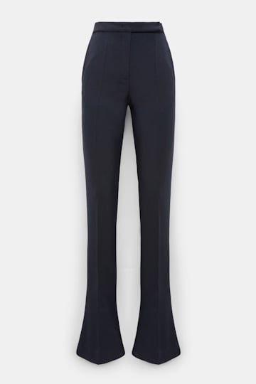Dorothee Schumacher Flares in virgin wool blend midnight navy