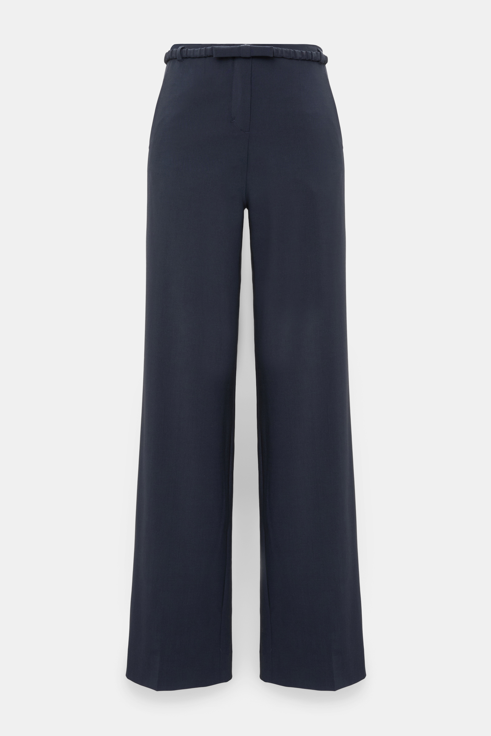 Dorothee Schumacher Wide leg virgin wool pants midnight navy