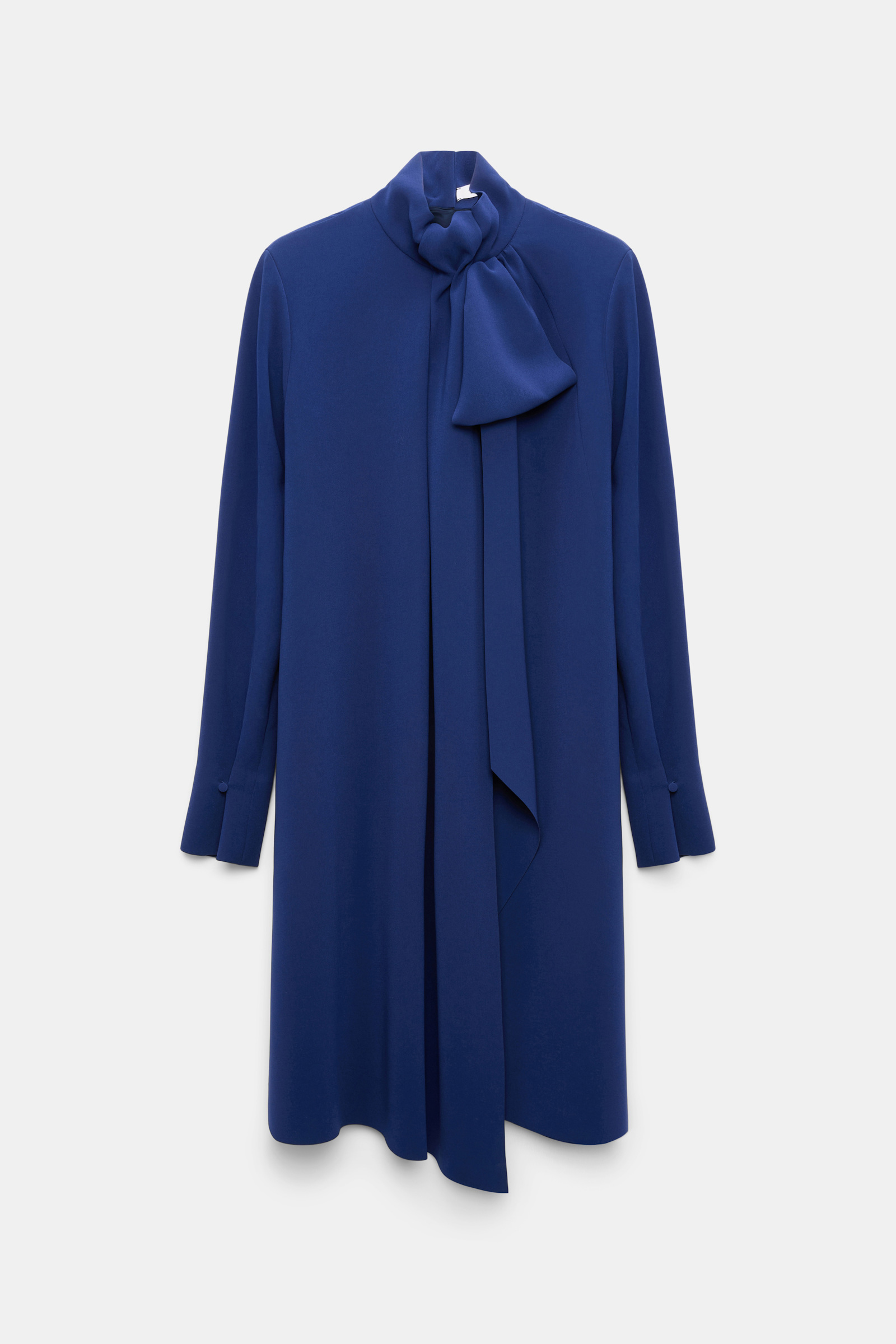 Dorothee Schumacher Drapiertes Bow-Kleid aus japanischem Crêpe ocean blue