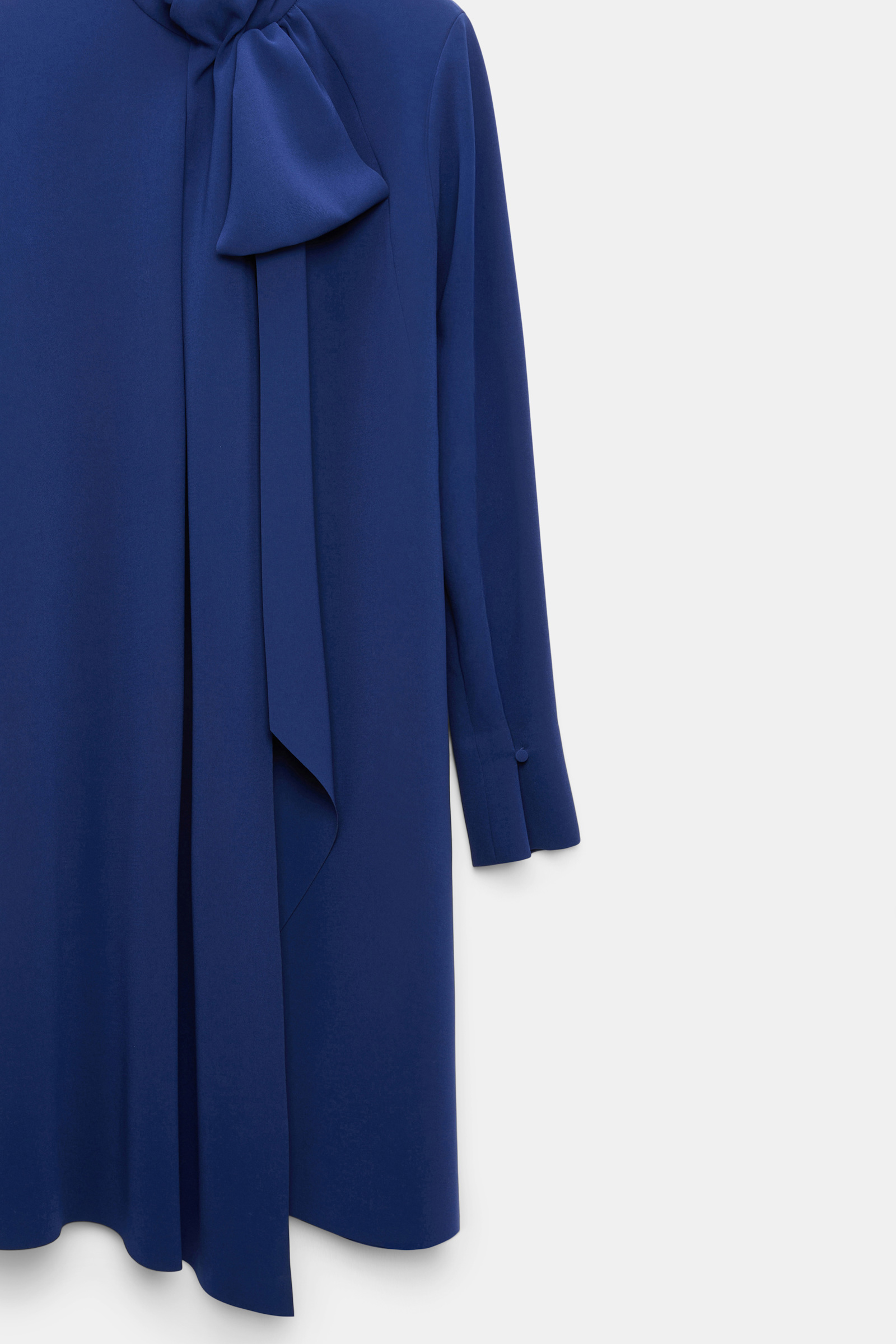 Dorothee Schumacher Drapiertes Bow-Kleid aus japanischem Crêpe ocean blue