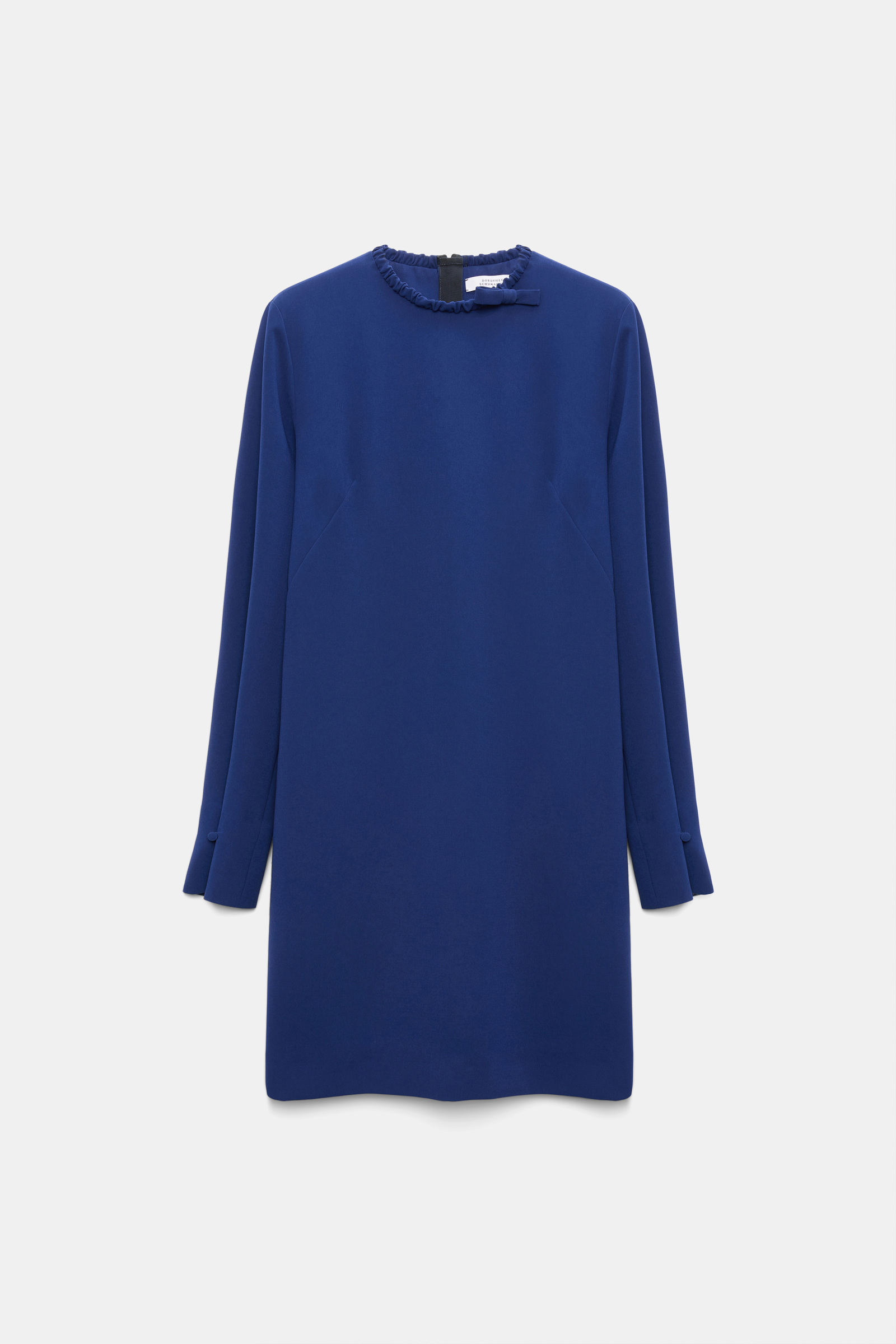 Dorothee Schumacher Kurzes Shiftkleid aus japanischem Crêpe ocean blue