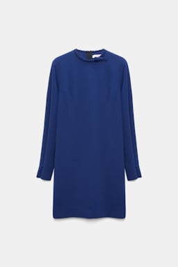 Dorothee Schumacher Crepe mini-dress ocean blue