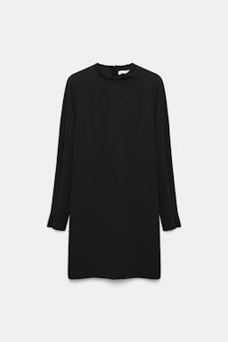 Dorothee Schumacher Kurzes Shiftkleid aus japanischem Crêpe black