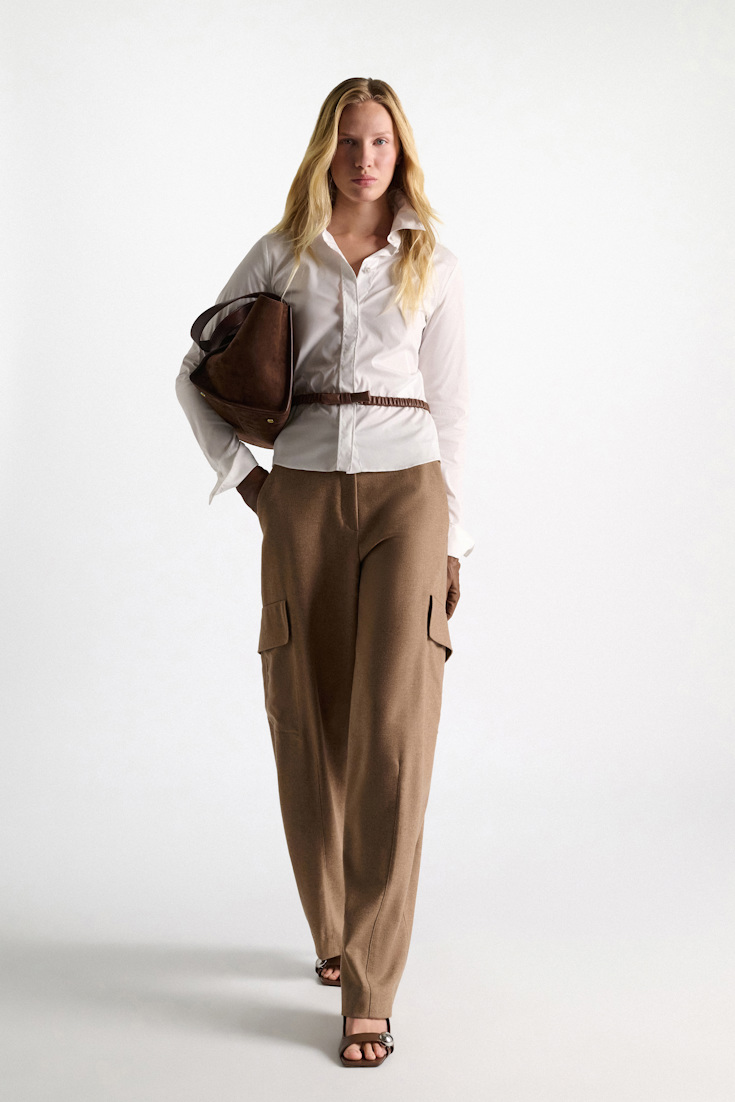 Dorothee Schumacher Bluse aus Easycare Popeline mit hohem Stretchanteil pure white