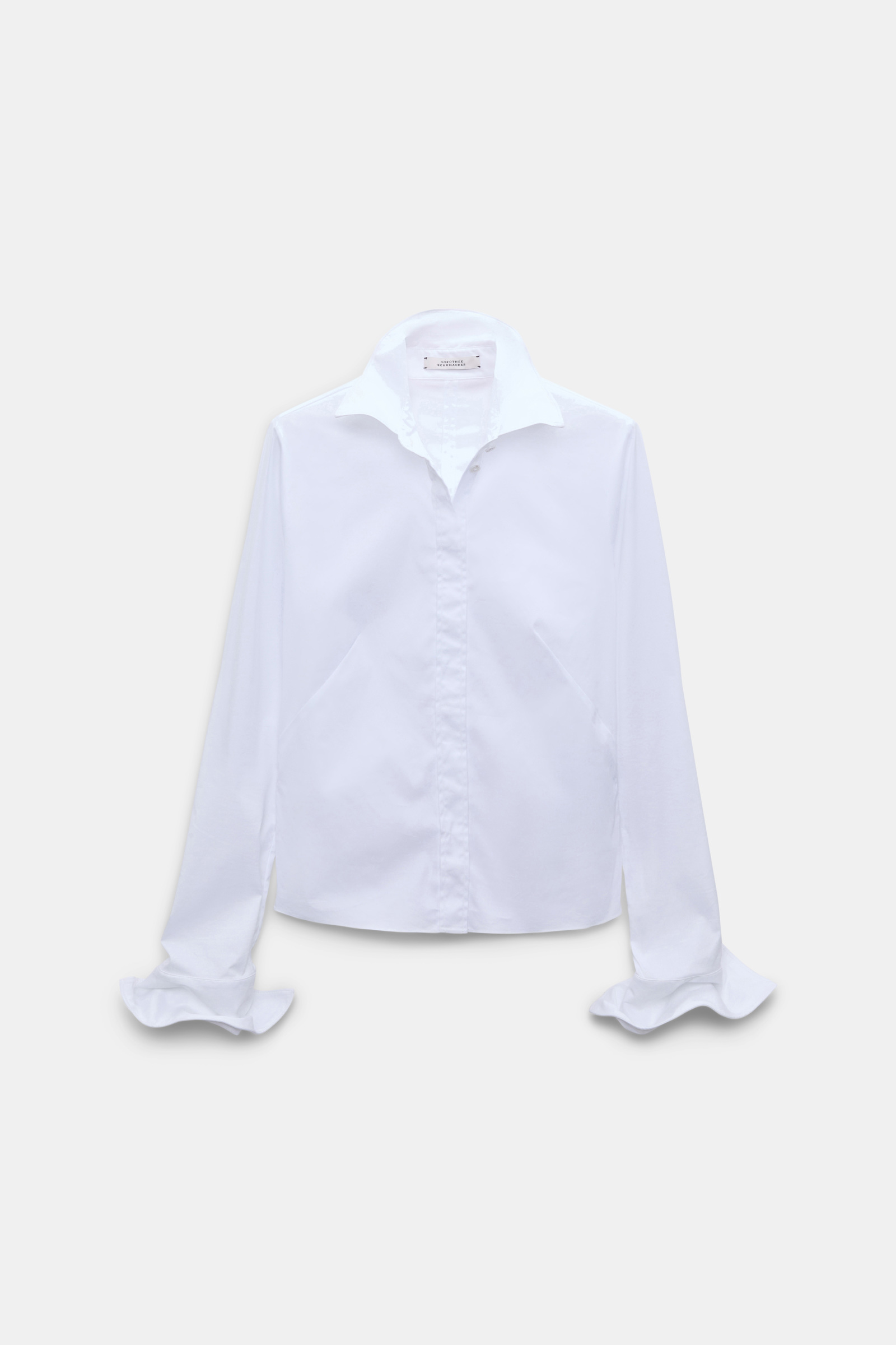 Dorothee Schumacher Bluse aus Easycare Popeline mit hohem Stretchanteil pure white