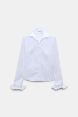 Dorothee Schumacher Bluse aus Easycare Popeline mit hohem Stretchanteil pure white