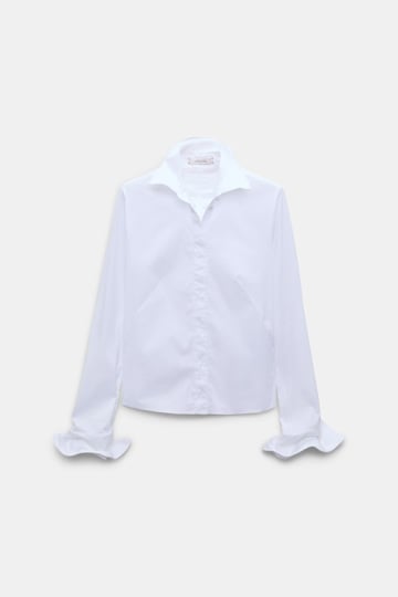 Dorothee Schumacher Bluse aus Easycare Popeline mit hohem Stretchanteil pure white