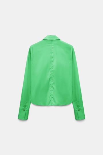 Dorothee Schumacher Bluse aus Easycare Popeline mit hohem Stretchanteil wasabi