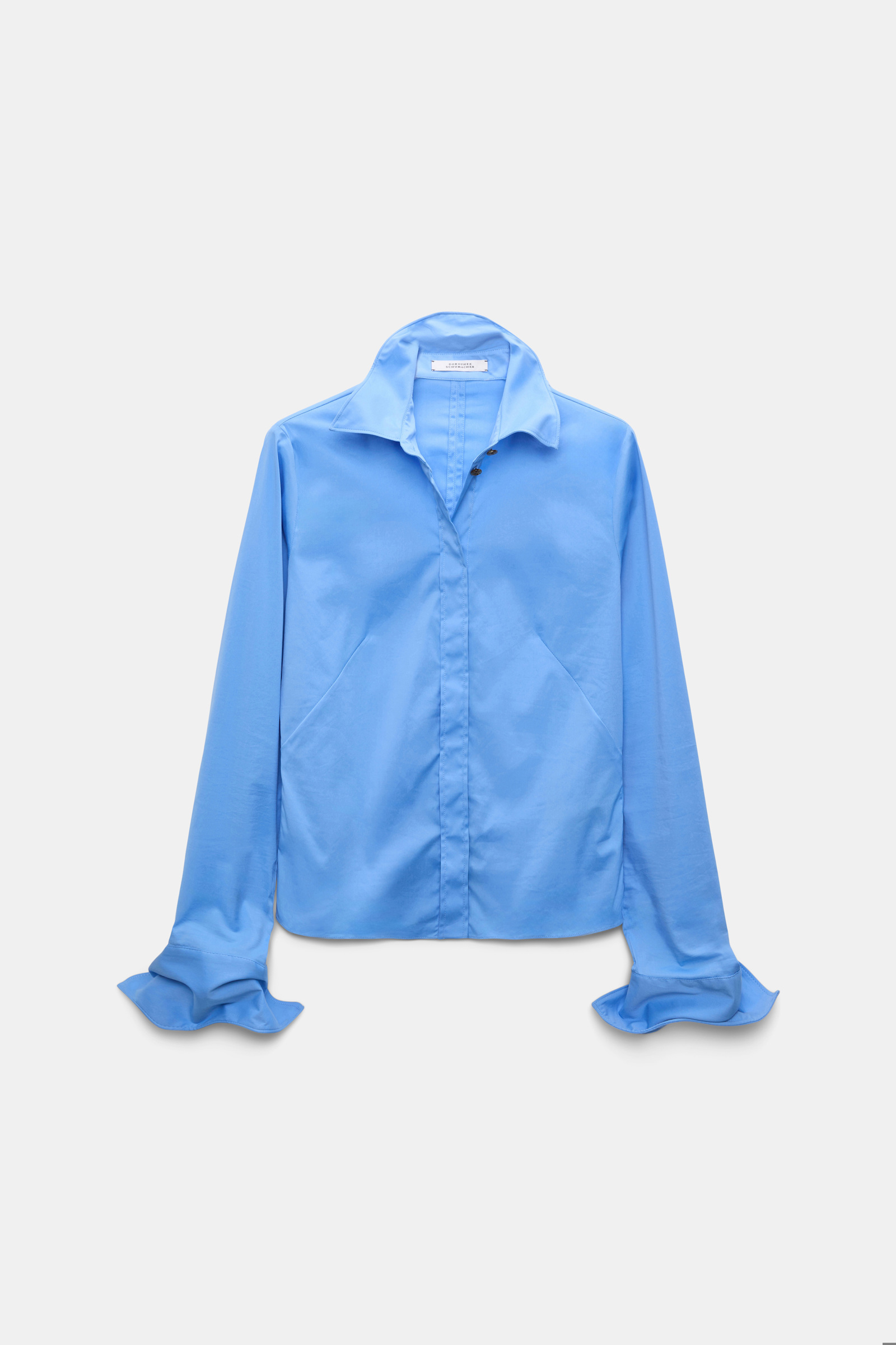Dorothee Schumacher Bluse aus Easycare Popeline mit hohem Stretchanteil sky blue