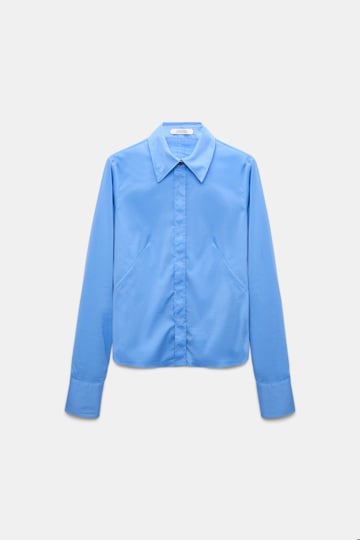 Dorothee Schumacher Bluse aus Easycare Popeline mit hohem Stretchanteil sky blue