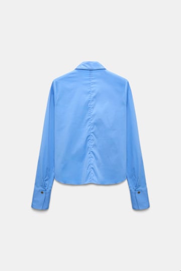 Dorothee Schumacher Bluse aus Easycare Popeline mit hohem Stretchanteil sky blue