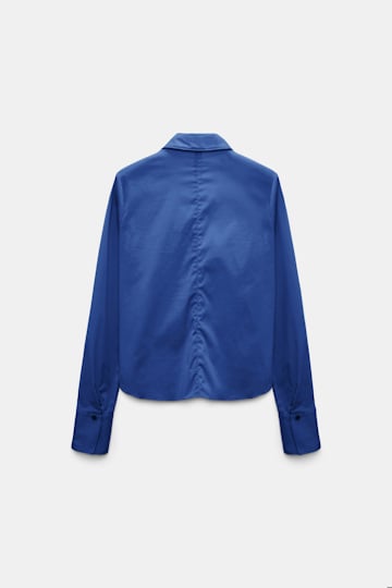Dorothee Schumacher Bluse aus Easycare Popeline mit hohem Stretchanteil ocean blue