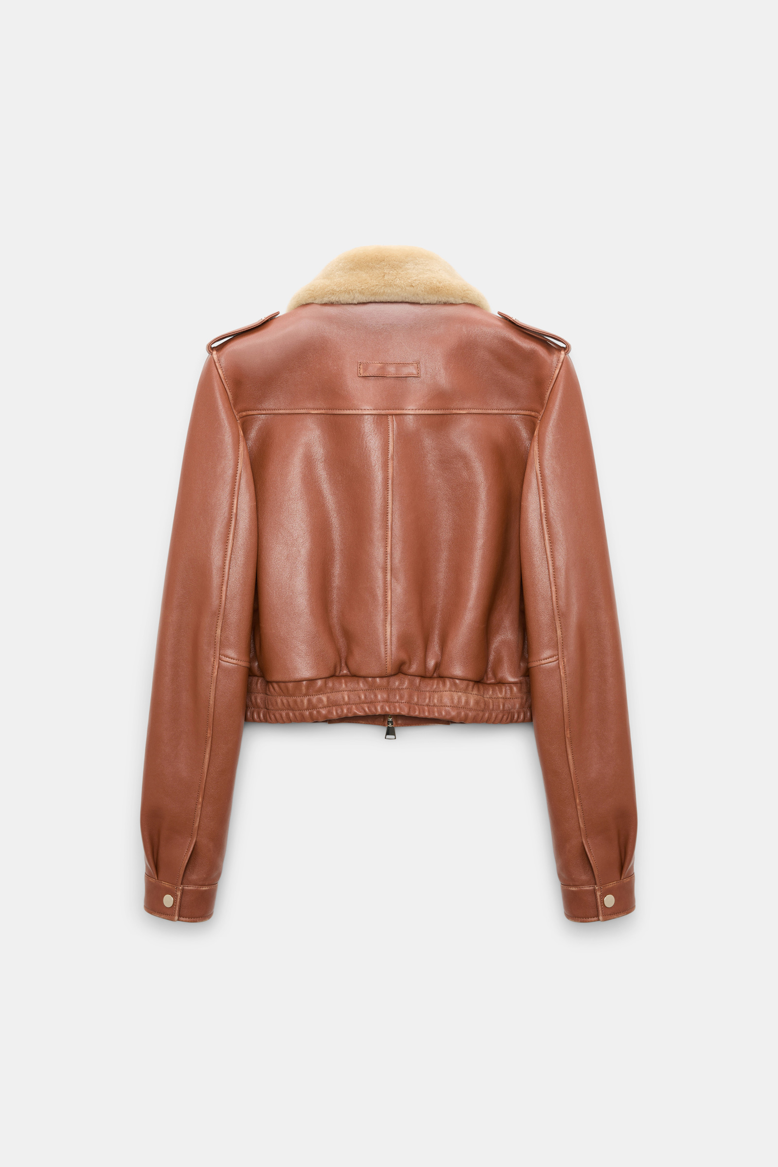 Dorothee Schumacher Pilotenjacke aus Leder cinnamon Product Detail View
