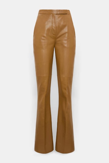 Dorothee Schumacher Long Kickflared Lederhose saffron