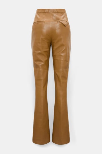 Dorothee Schumacher Long Kickflared Lederhose saffron