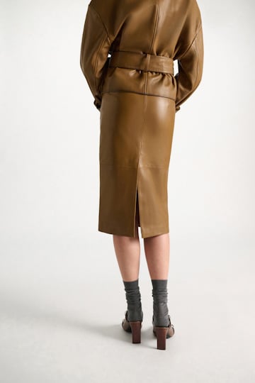 Dorothee Schumacher Leather pencil skirt saffron