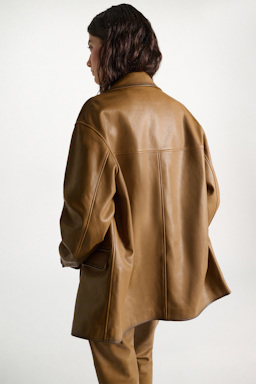 Dorothee Schumacher Lederblazer saffron