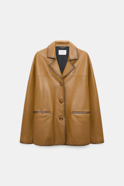 Dorothee Schumacher Lederblazer saffron