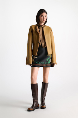 Dorothee Schumacher Lammfell-Wendejacke cinnamon tweed